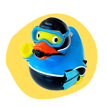 Pato submarinista vive causa